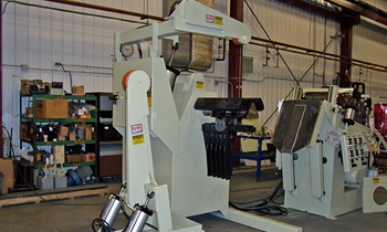 Rowe© 10K Uncoiler with dual hold down arms for high strength materials