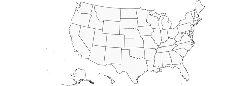 Map of the United States of America